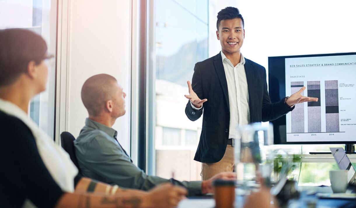 Tell Me What You Think Shot Of A Group Of Business XD7RG2Z 1220x715